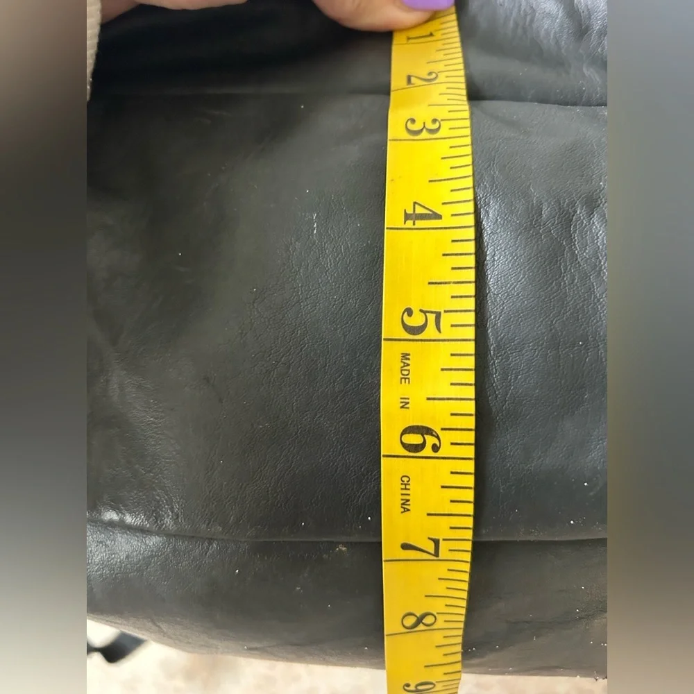 Bugle Boy black vintage vegan leather backpack good pre-owned condition
